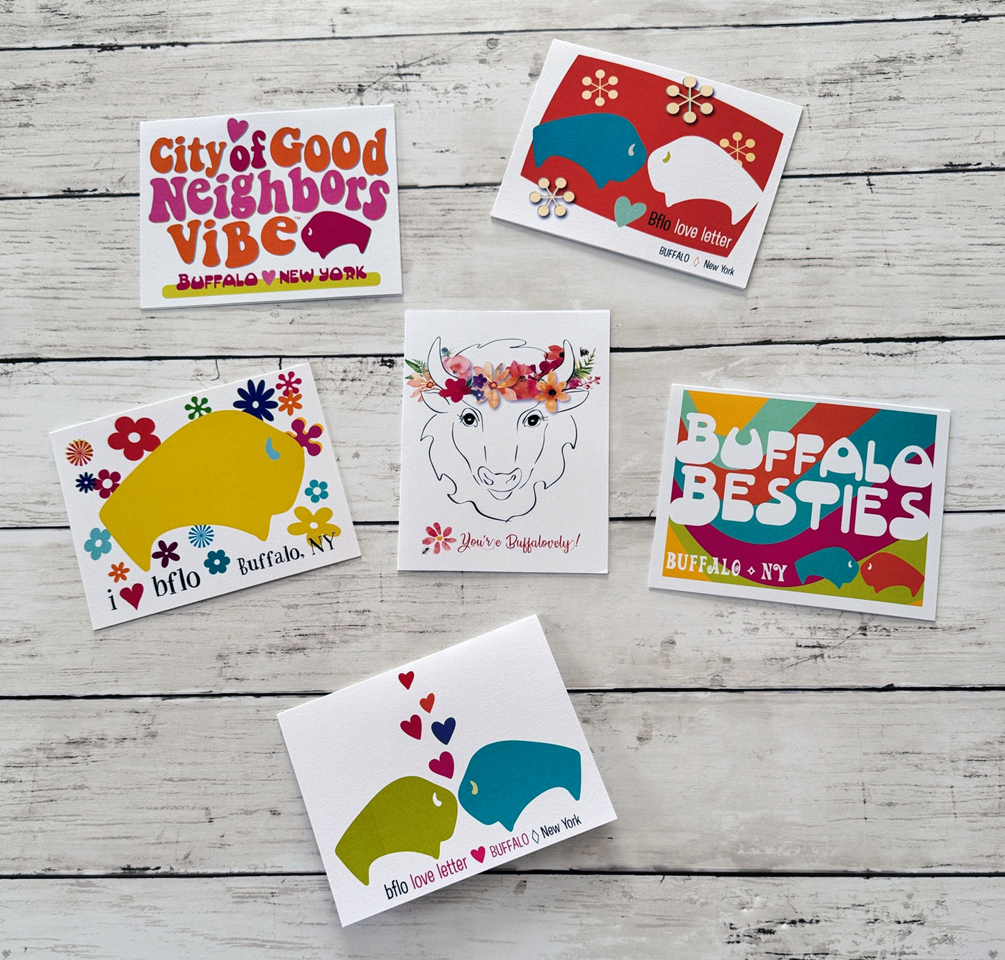 “City of Good Neighbors Vibe™” note card set