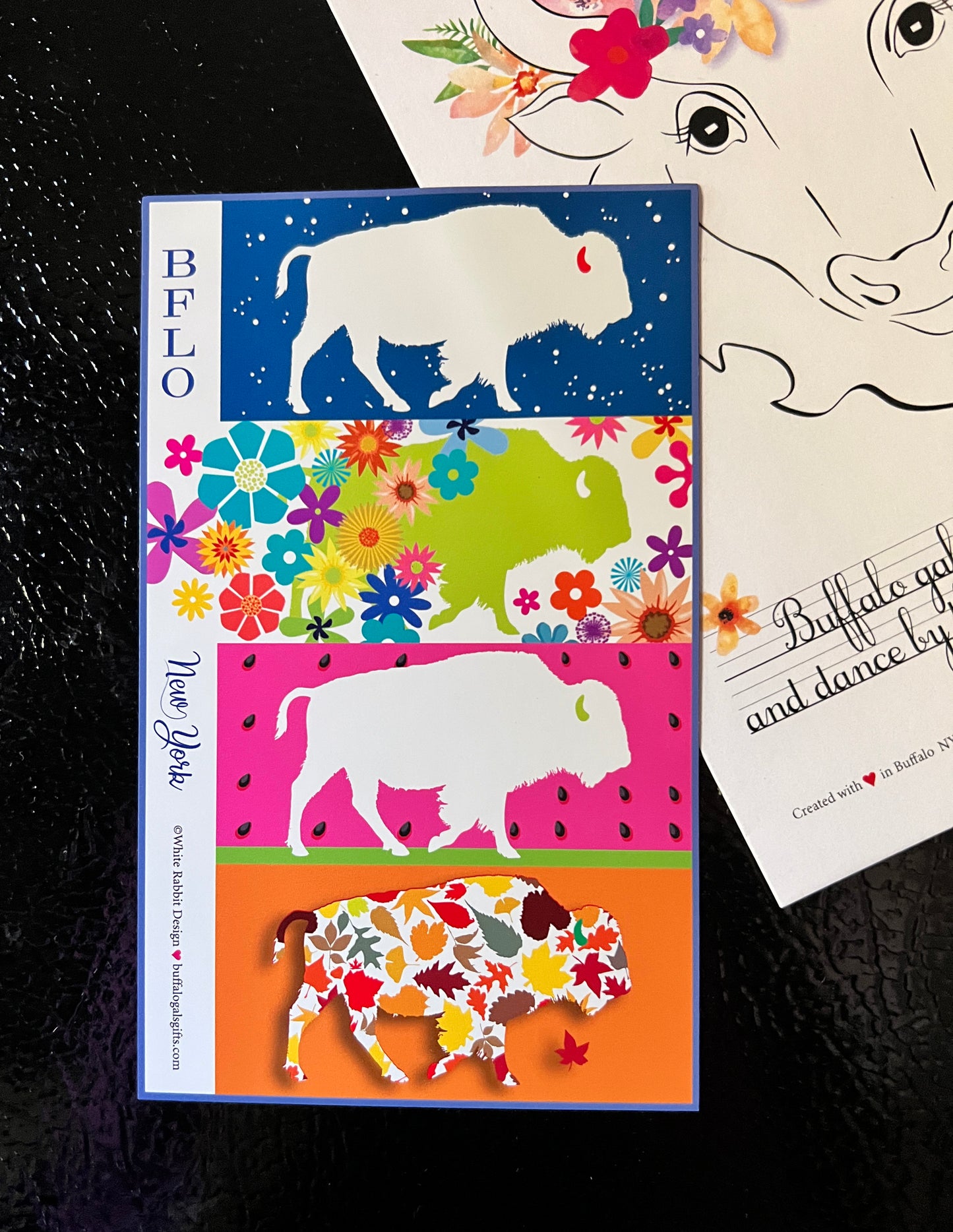 "Four Seasons of Bflo" magnet