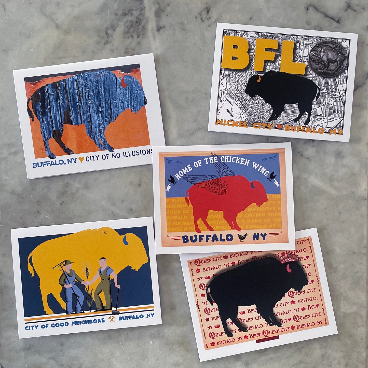 “Queen City” note card set