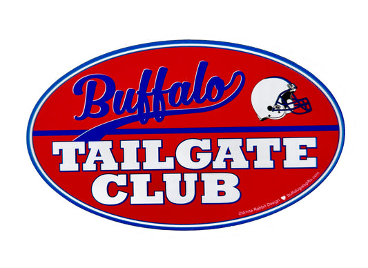“Buffalo Tailgate Club” oval magnet