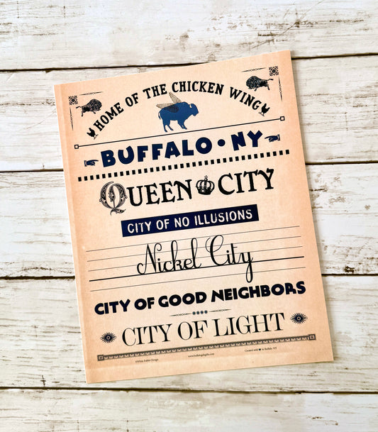 “Shuffle Off to Buffalo” print
