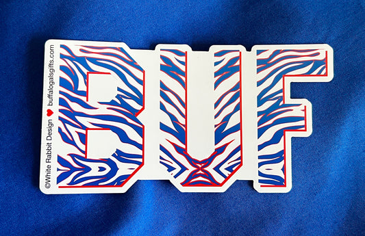 “Zubaz BUF" magnet