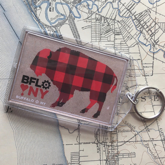 “Buffalo Plaid” keychain