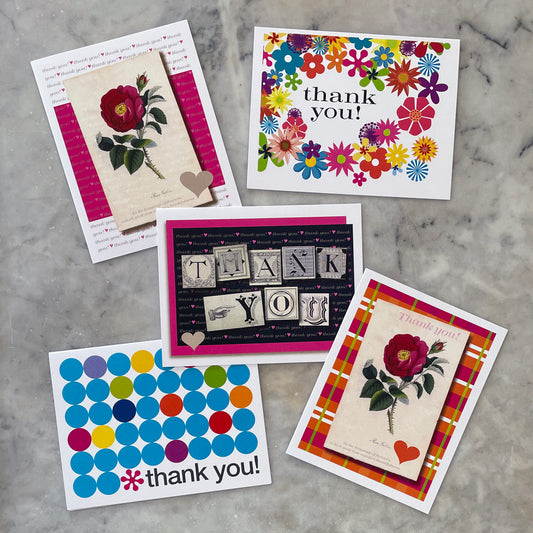 “Thank You” note card set