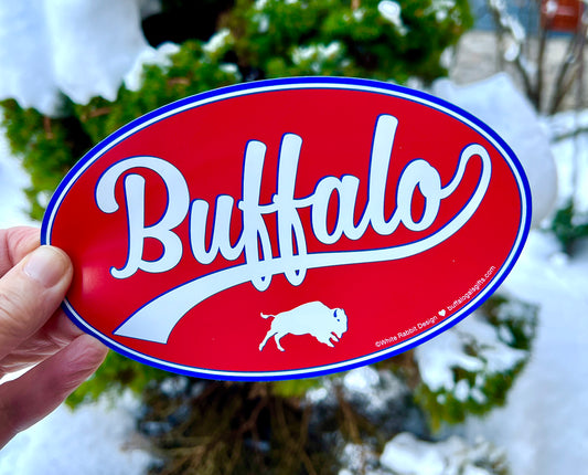 “The Real Thing: Buffalo” oval magnet