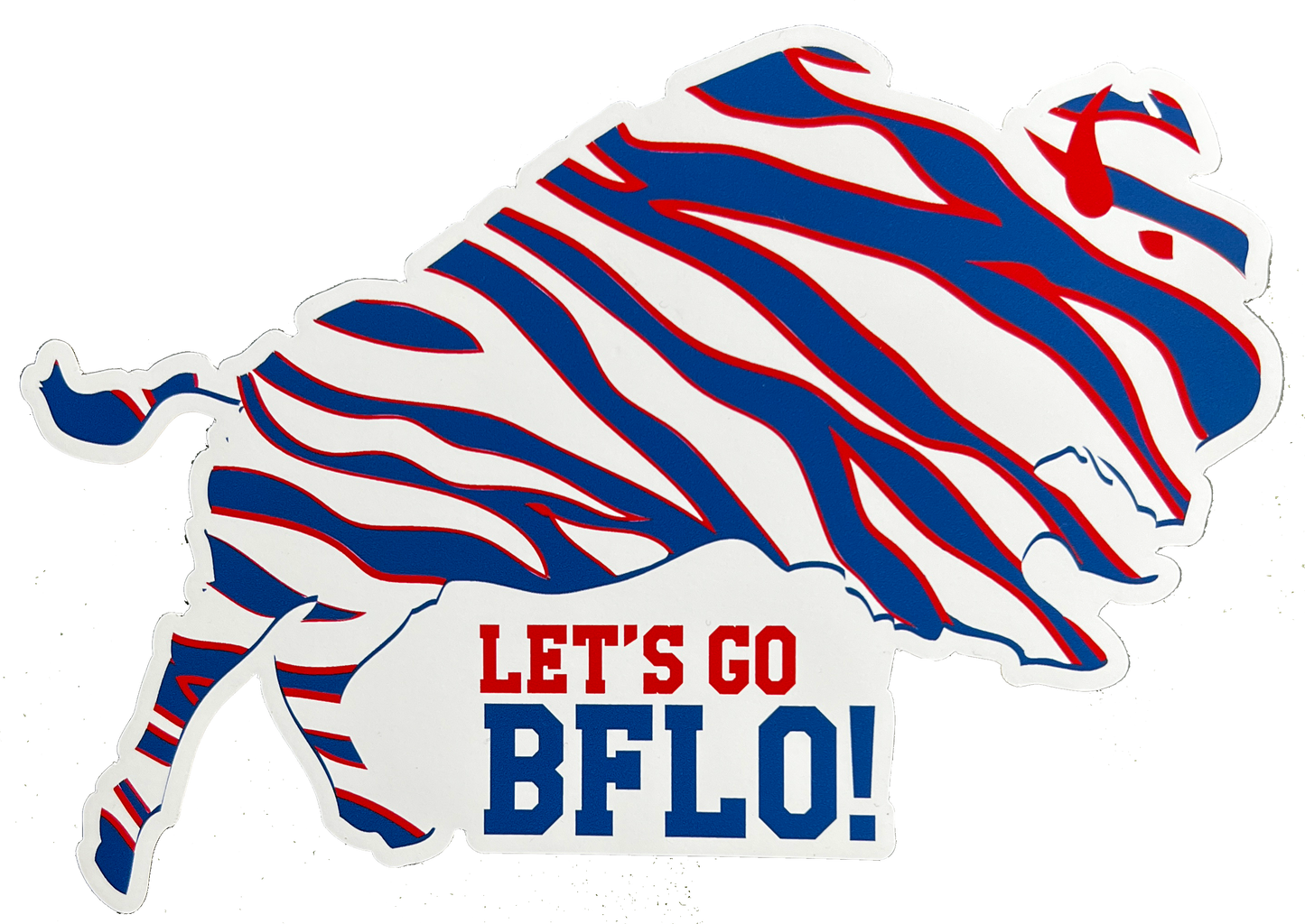 “Zubaz LET'S GO BFLO!” magnet